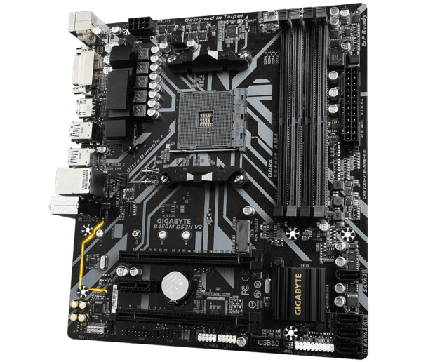 Tarjeta Madre Amd Gigabyte B450M Ds3H V2 Amd Ddr4  Ryzen Serie 5000 - Image 2
