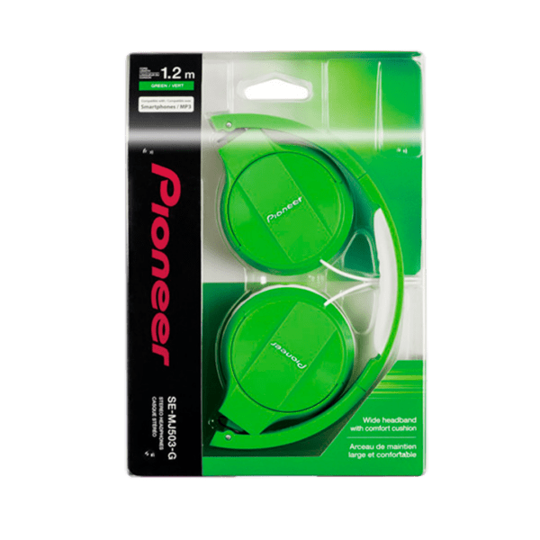 Audifono Pioneer Se-Mj503-G Plegable Color Verde - Image 3