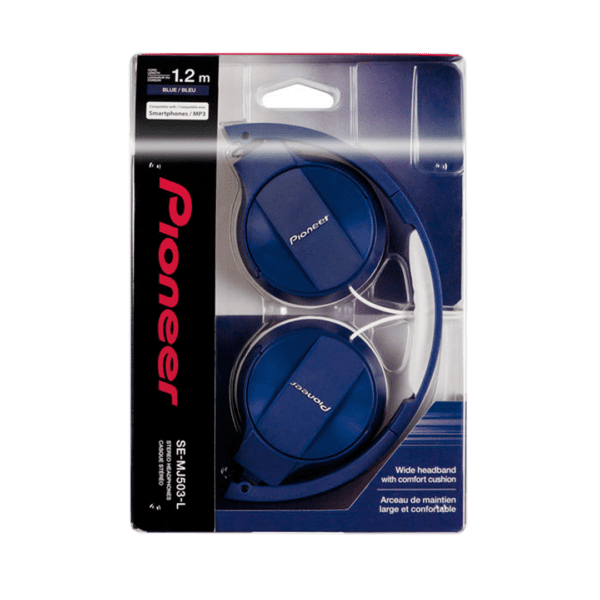 Audifono Pioneer Se-Mj503-L  Plegable Color Azul - Image 3