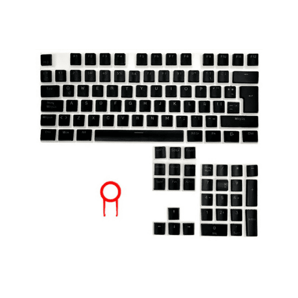 Keycaps Redragon A130B Scarab Black español - Image 2