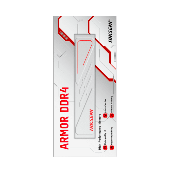 MEMORIA UDIM HIKSEMI  ARMOR 8GB DDR4 3600MHz  Blanco