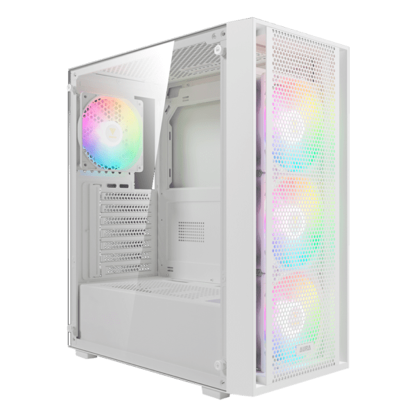 CASE GAMDIAS AURA GC2 Elite WH ARGB MID Tower, ATX.