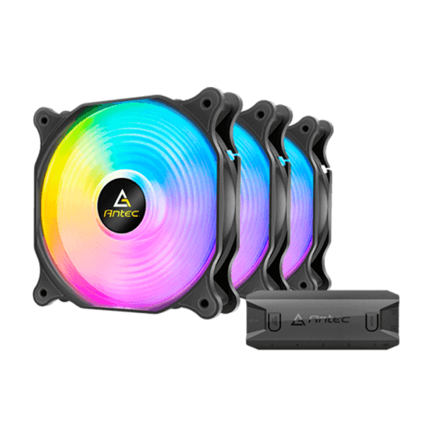 COOLER ANTEC F12 Racing  120mm  ARGB & PWM Controller 3 pack