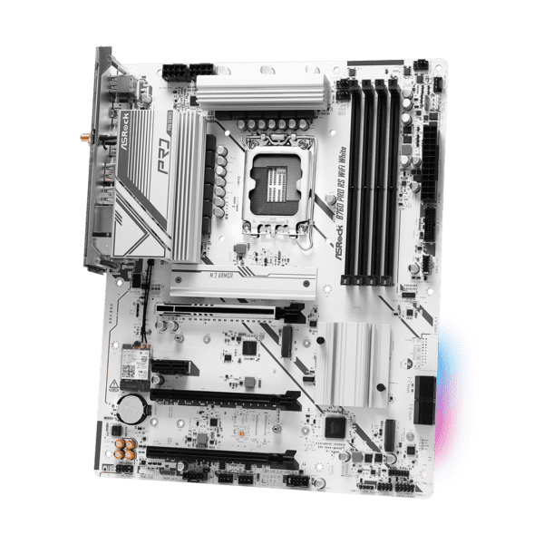 TARJETA MADRE INTEL ASROCK B760 PRO RS WIFI WHITE  DDR5 7200Mhz - Image 3