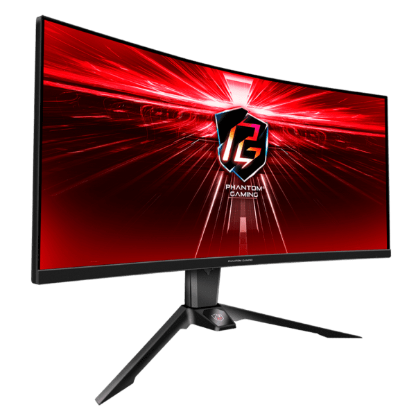 MONITOR ASROCK PG34WQ15R2B 34"WQHD, Curvo 1500R VA, 165Hz , 1ms MRTP - Image 2