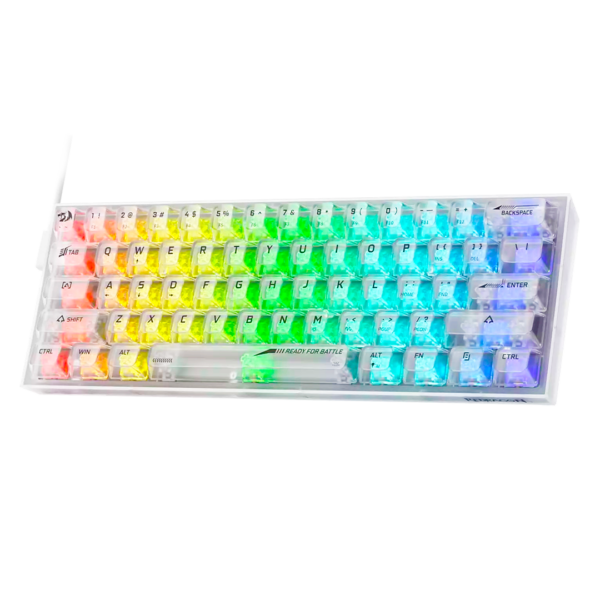 TECLADO REDRAGON K617CT-RGB Fizz  RGB Transparente - Image 3