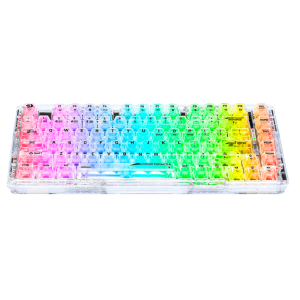 TECLADO REDRAGON K649CT ELF PRO RGB Transparente, Switch Custom, Wireless BT, Dongle,78% - Image 2