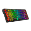 TECLADO REDRAGON K649CT ELF PRO RGB Black, Switch Custom, Wireless BT, Dongle,78% - Image 2