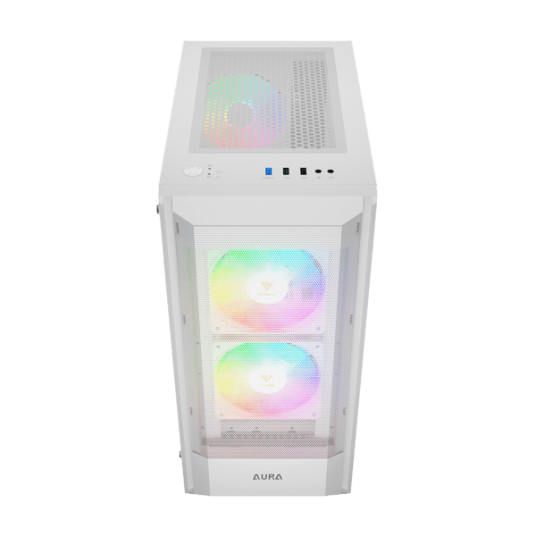 CASE GAMDIAS AURA GC6 ELITE ARGB WH ATX, Micro-ATX, ITX  ARGB - Image 2