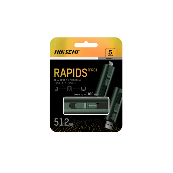 DISCO SOLIDO EXTERNO HIKSEMI HS-USB-S1000 512G U3 Rapids Pro