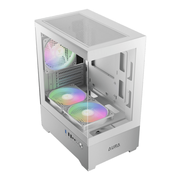 CASE GAMDIAS AURA GC9M ARGB WH Micro-ATX, Mini-ITX - Image 2